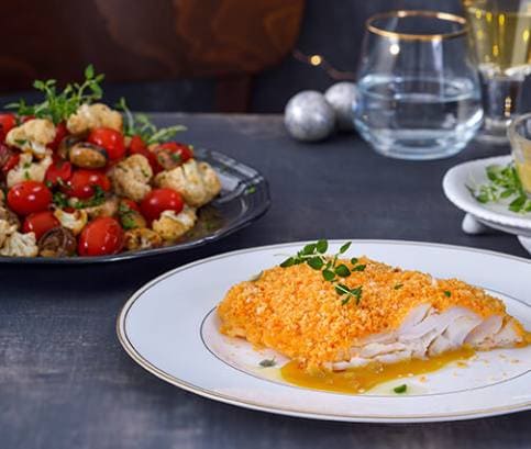 Fileta z tresky v panko strúhanke s dijonskou omáčkou