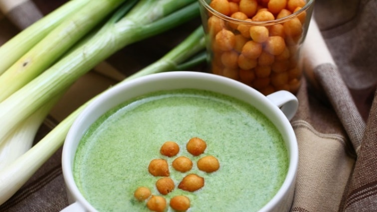 Újhagyma krémleves