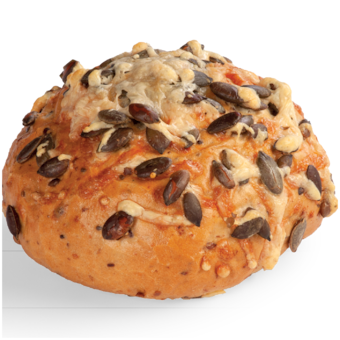 Bulka s dýňovými semínky a sýrem