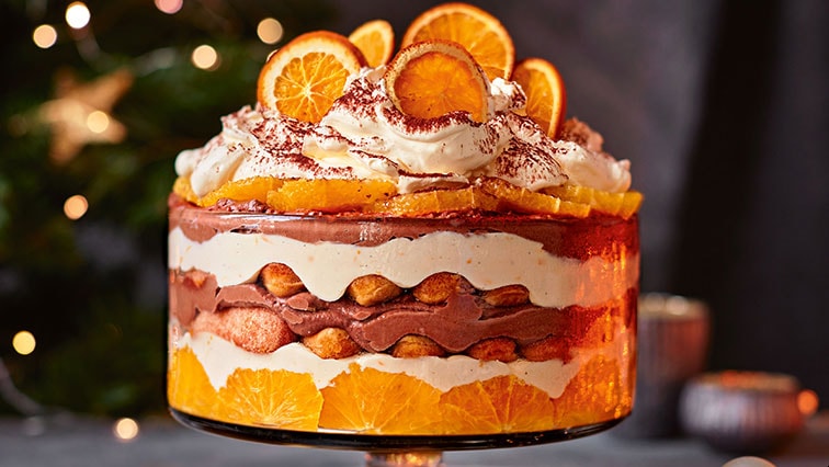 Csokoládés-narancsos tiramisu trifle