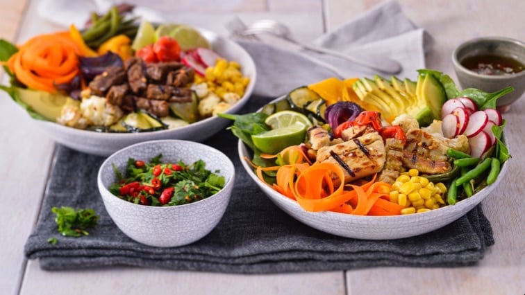 Budha bowl s grilovanou zeleninou