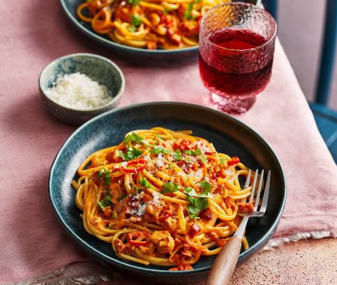 Vodkás paradicsomos tészta