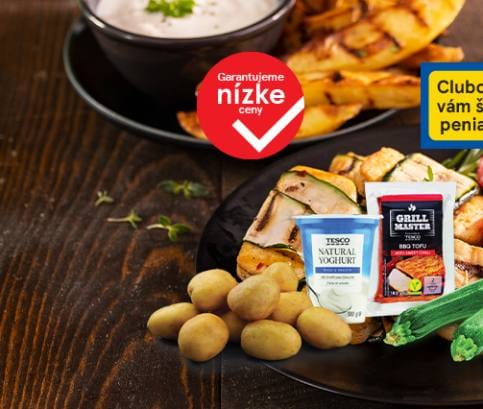 Grilované tofu s cuketou a so zemiakmi