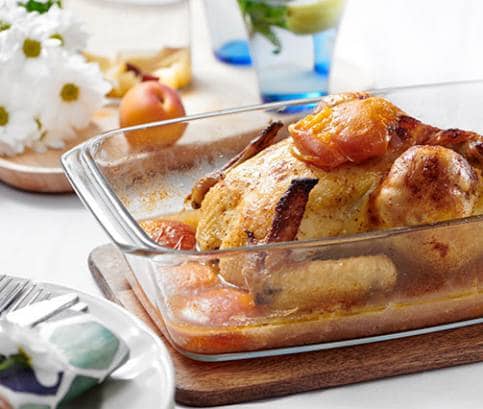 Kurča na marhuliach