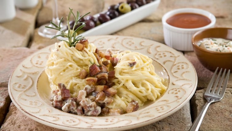 Tradiční špagety carbonara