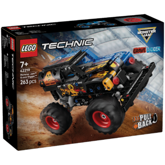 LEGO® Technik 42219 Monster Jam™ Grave Digger™ Oheň a led