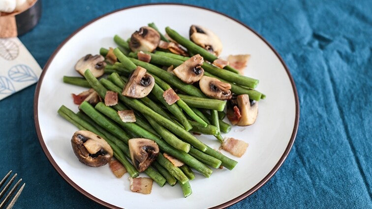 Fazuľky so šampiňónmi