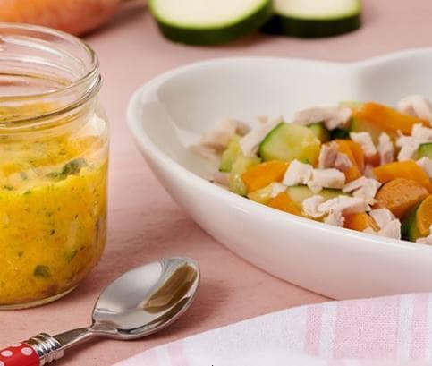 Répás-cukkinis püré csirkével