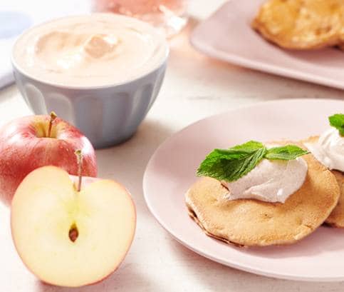 Jablkové lievance s tvarohovo-škoricovou plnkou