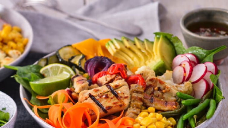 Buddha tál grillezett zöldségekkel