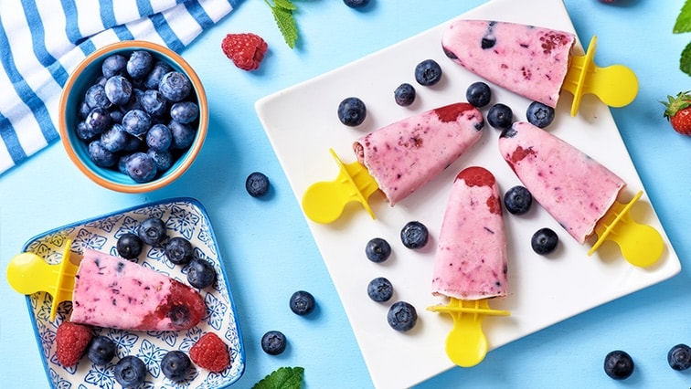 Zmrzlina z jogurtu a ovoce