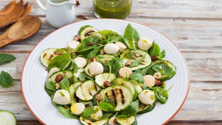 Grilovaná cuketa s mozzarellou