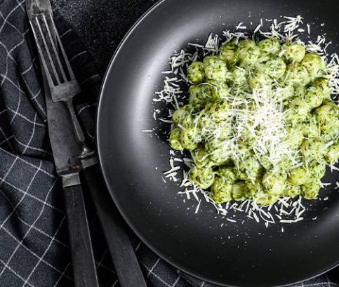 Špenátové gnocchi pre štyroch