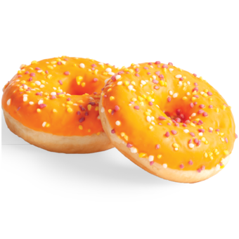 Donut s maracujovou náplní