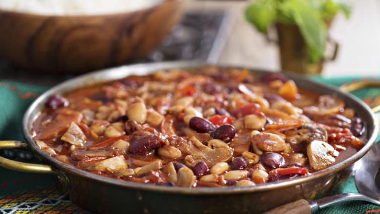 Trampské fazole s chilli