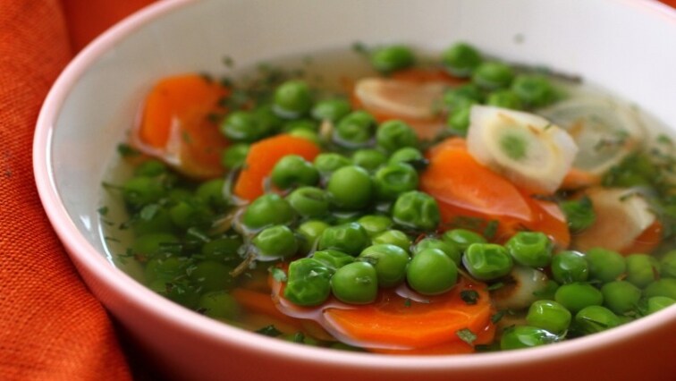 Zöldborsó leves