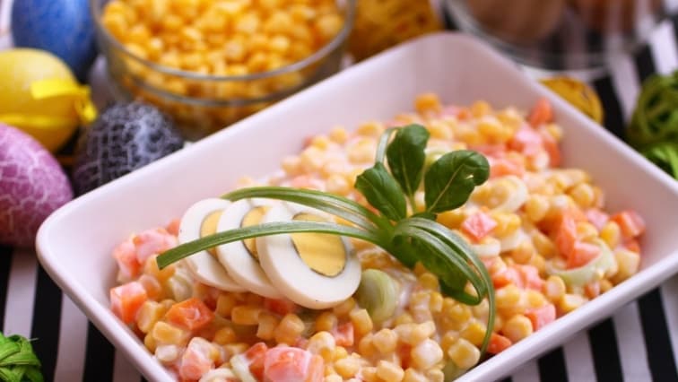 Kukorica saláta répával