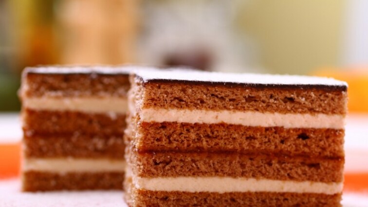 Mézes zserbó kakaóval