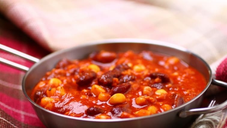 Mexikói chilis bab kukoricával