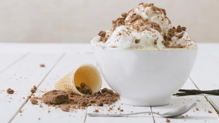 Domácí tvarohová zmrzlina pro nejmenší