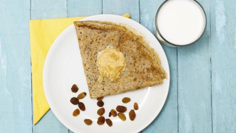 Palačinky s rozinkami a marmeládou bez lepku