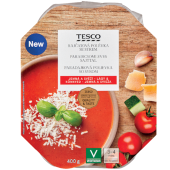 Tesco Rajčatová polévka se sýrem