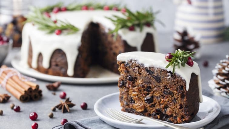 Bezlepkový vánoční dort