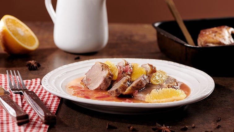 Kachní prsa s pomeranči