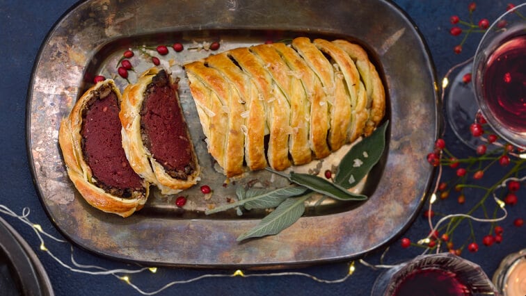 Vegánsky cviklový wellington