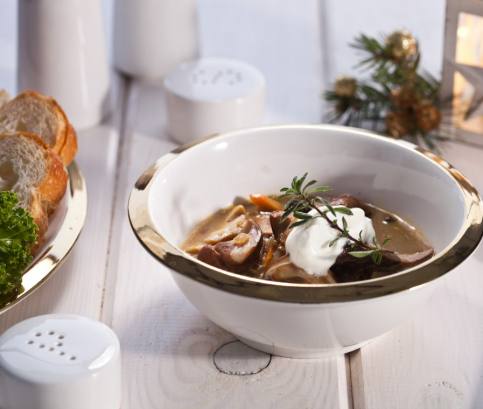 Štedrovečerná hubová polievka