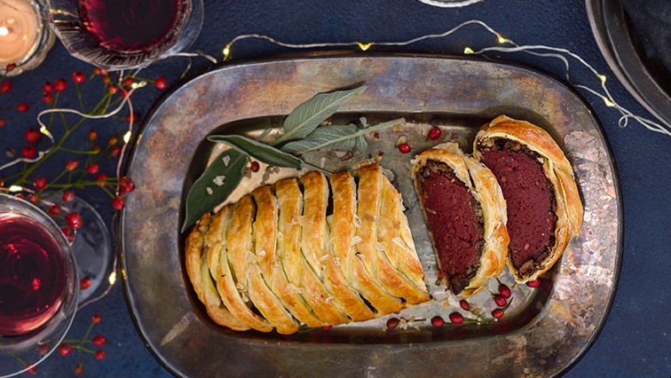 Veganský wellington z červené řepy