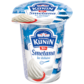 Mlékárna Kunín Smetana ke šlehání 31%