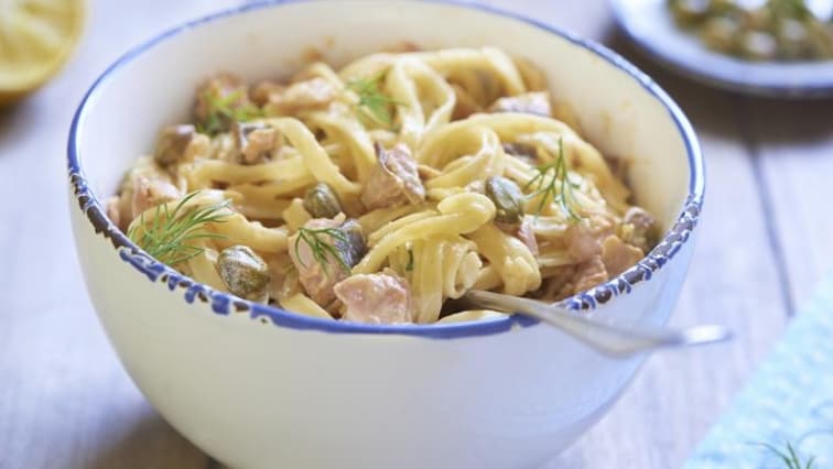 Špagety s krémovou omáčkou pro děti