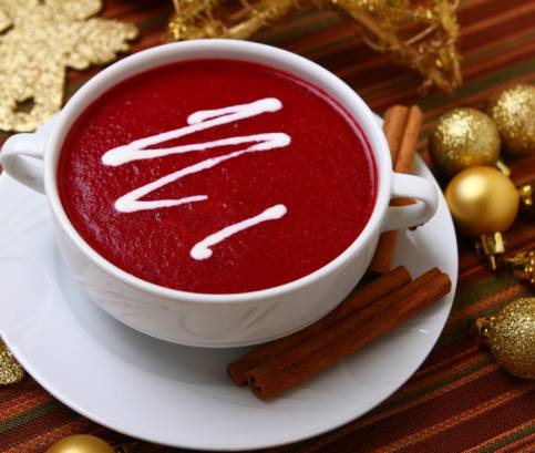 Szederkrémleves vörösborral