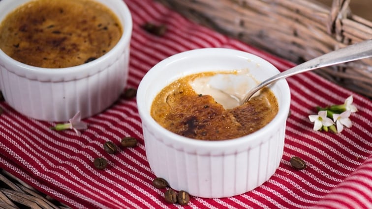 Crème brûlée s kávou