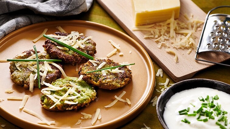 Pečené brokolicové placky