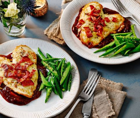 Szív alakú csirke vadász módra