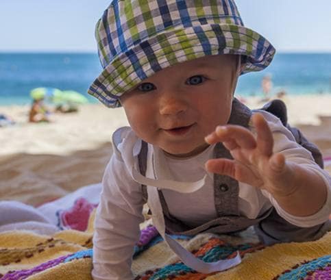 Kisgyermekkel a hőségben