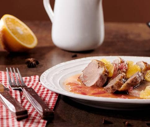 Kačacie prsia na pomarančoch