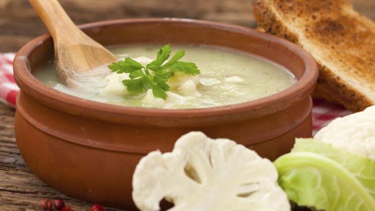 Krémová květáková polévka pro děti