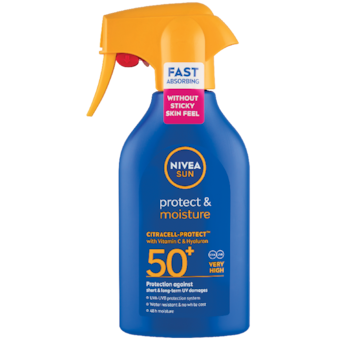 Nivea Sun Protect & Moisture Hydratační sprej na opalování SPF 50+