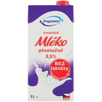 Pragolaktos Trvanlivé mléko plnotučné bez laktózy
