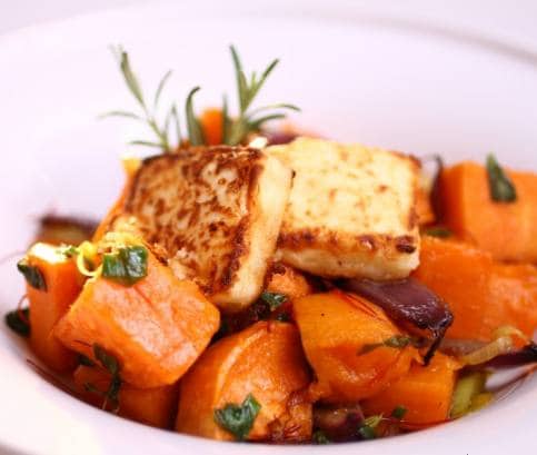 Édesburgonya feta sajttal