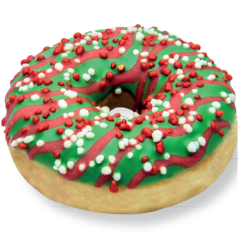 Vánoční donut s náplní