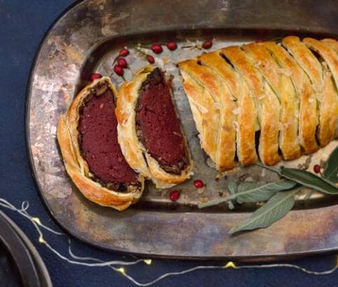 Vegánsky cviklový wellington