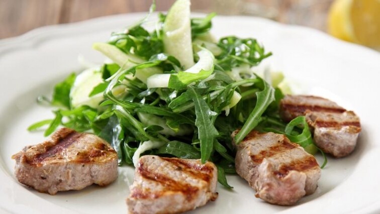Grilovaná panenka s fenyklem a rukolou