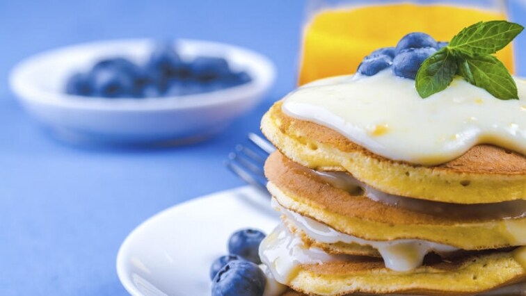 Dýňové lívance s vanilkovým tvarohem