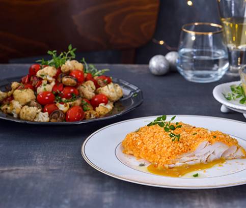 Filet z tresky v panko strouhance s dijonskou omáčkou