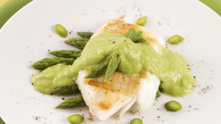 Treska s avokádovovou omáčkou