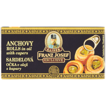 Franz Josef Kaiser Exclusive Sardelová očka v oleji s kapary